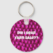 ヤーンセールピンクニットフォトラブ編み物 キーホルダー (正面)