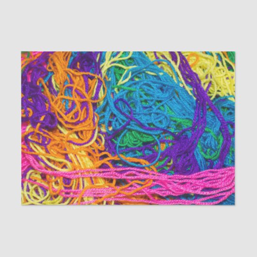 ヤーンタングルズクロシェティング&編み物クラフトテーマ 薄葉紙 (正面)