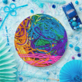 ヤーンタングルズクロチェットと編み物写真 ペーパープレート (パーティー)