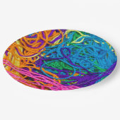 ヤーンタングルズクロチェットと編み物写真 ペーパープレート (アングル)