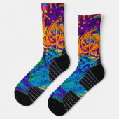 ヤーンタングルリアリスティックテクスチャクロシェ編み物 ソックス (左)