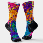 ヤーンタングルリアリスティックテクスチャクロシェ編み物 ソックス (傾斜あり)