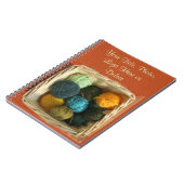 ヤーンノートブックのバスケット ノートブック (左側)