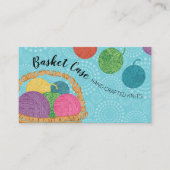 ヤーンバスケット編み物クロシェの名刺 名刺 (正面)