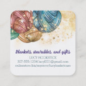 ヤーンバスケット編み針ホーメスプーン工芸品 スクエア名刺 (裏面)