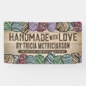 ヤーンホームズパン編み物クロシェのクラフトショーブース 横断幕 (横)