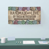 ヤーンホームズパン編み物クロシェのクラフトショーブース 横断幕 (トレードショー)