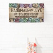 ヤーンホームズパン編み物クロシェのクラフトショーブース 横断幕 (インサイチュ)