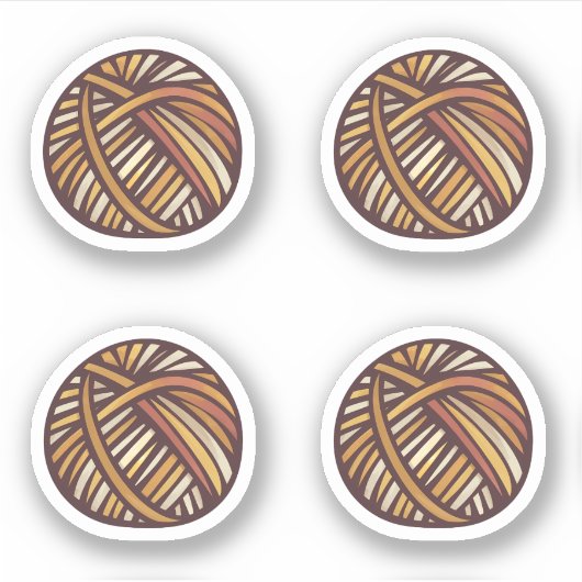 ヤーンボールのシール シール (正面)