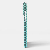 ヤーンボールグラディエントミントパターン(の模様が)あるフォンケース iPhoneケース (左側面)