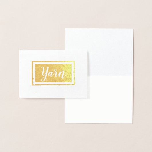 ヤーンボールプリント工芸品 箔カード (ディスプレー)