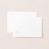 ヤーンボールプリント工芸品 箔カード (裏面封筒付き)