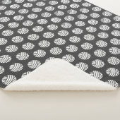 ヤーンボールプリント工芸品|Dark} シェルパブランケット (3/4)