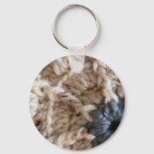 ヤーンラブニットクロチェットブルーベージュおもしろい キーホルダー (裏面)