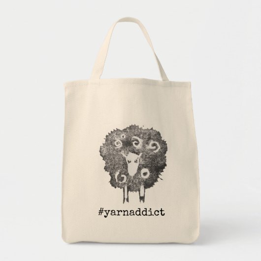 ヤーン中毒性編み物| Crochet Projectバッグ トートバッグ (正面)