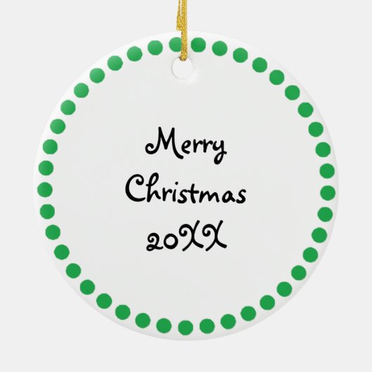 ヤーン付きキティキャット編み物 セラミックオーナメント (裏面)