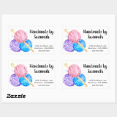 ヤーン及びクロチェットフック事業 長方形シール (シート)