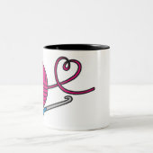 ヤーン愛-かぎ針編みのマグ ツートーンマグカップ (中央)