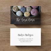 ヤーン素朴編み物&クロチェットビジネスカード 名刺