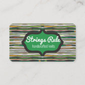 ヤーン編み機の編み物クロチェットホームズパン工芸品 名刺 (正面)
