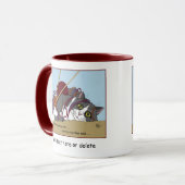 ヤーン編み物おもしろい猫 マグカップ (正面左)