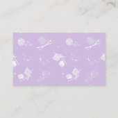 ヤーン編み物カード付きヤーンねこ 名刺 (裏面)