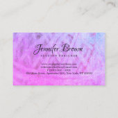 ヤーン編み物クロシェ 名刺 (裏面)