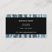 ヤーン編み物ハンドスパンパステルブルーフォト 名刺 (裏面)