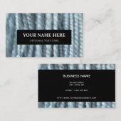 ヤーン編み物ハンドスパンパステルブルーフォト 名刺 (正面/裏面)