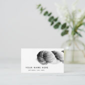 ヤーン編み物ファイバモダンーアミニマルート 名刺 (スタンド正面)