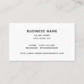 ヤーン編み物ファイバモダンーアミニマルート 名刺 (裏面)