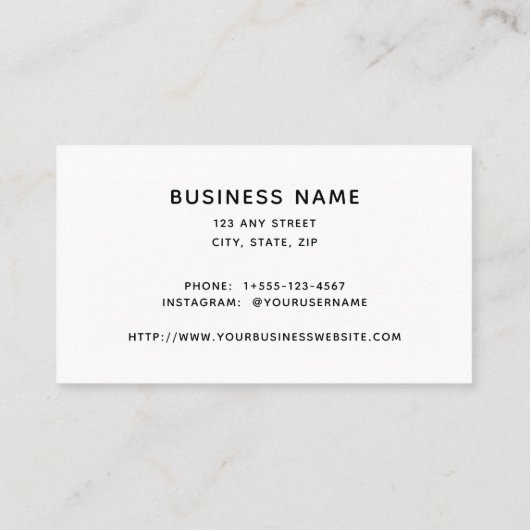 ヤーン編み物ファイバモダンーアミニマルート 名刺 (裏面)