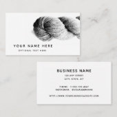 ヤーン編み物ファイバモダンーアミニマルート 名刺 (正面/裏面)