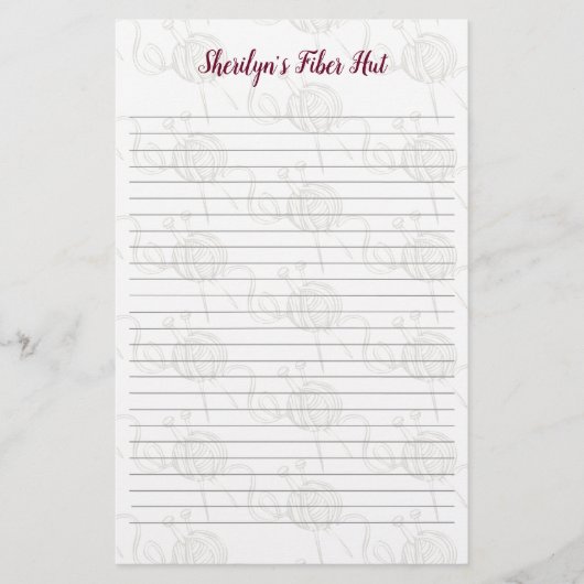 ヤーン編み物ファイバーアーツビジネスクラフター紙 (正面)