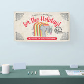 ヤーン象のクロシェ針のフックのクリスマスのクラフトショー 横断幕 (トレードショー)