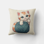 ヤーン遊 – キットン装飾用クッション クッション (裏面)