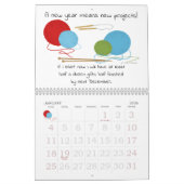 ヤーン・オブ・ライジング編み物おもしろい・カレンダー カレンダー (1月 2026)