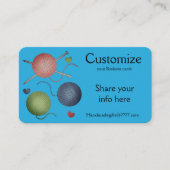 ヤーン/クロシェ/編み物名刺 名刺 (正面)