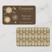 ヤーン/クロシェ/編み物名刺 名刺 (正面/裏面)