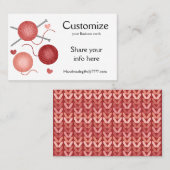 ヤーン/クロシェ/編み物名刺 名刺 (正面/裏面)