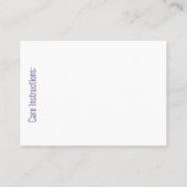 ヤーン/クロシェ/編み物猫 名刺 (裏面)