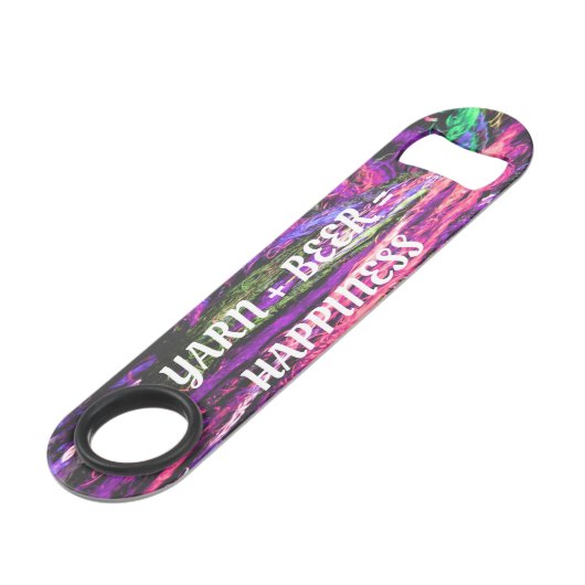 ヤーン+ビール=ハピネスビールボトルオープナー スピード栓抜き (正面アングル)