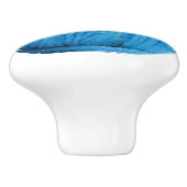 ヤーン-編む悪賢いニットのおもしろいの青い球 セラミックノブ (側面)