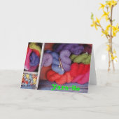 ヤーンHoすべての行事の挨拶状 カード (黄色い花)