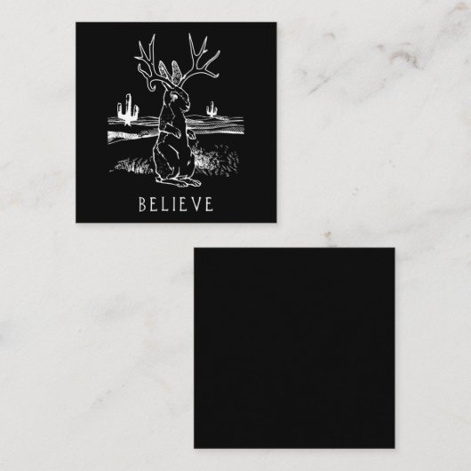 ヤ信じッカロープ スクエア名刺 (正面/裏面)