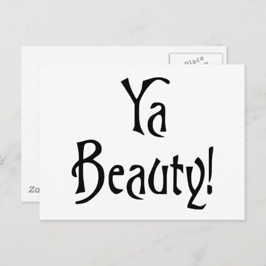 ヤ美しいスコテおもしろいィッシュことわざ ポストカード (正面/裏面)