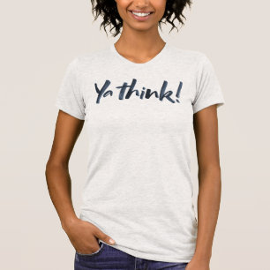 ヤ考え~!手レタリングスローガンTシャツ Tシャツ