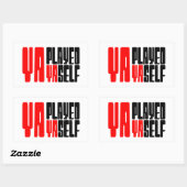 ヤ遊ヤ・ヤセフ 長方形シール (シート)