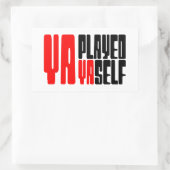 ヤ遊ヤ・ヤセフ 長方形シール (バッグ)