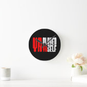 ヤ·ヤ遊セルフ ラウンド壁時計 (ホーム)